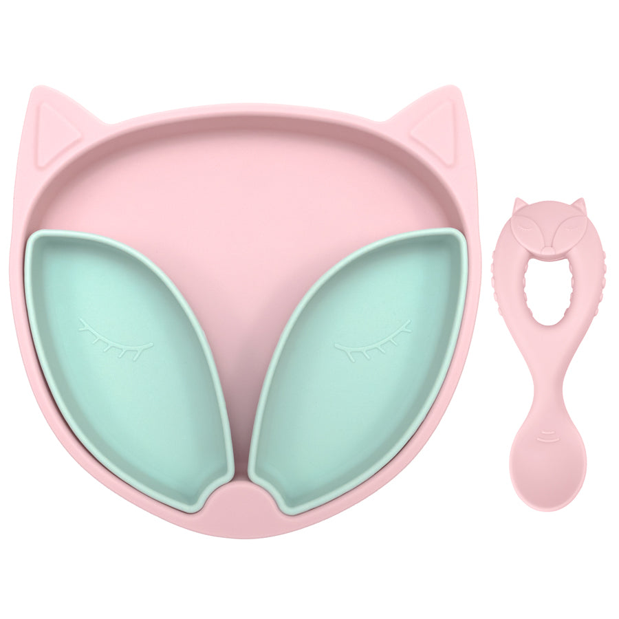 Baby Divisible Suction Fox Plate