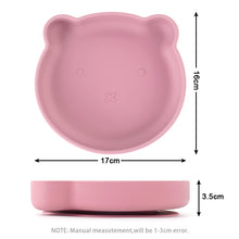 Load image into Gallery viewer, Baby Silicone Tableware 4pcs (Bear）
