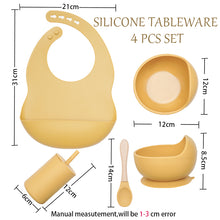 Load image into Gallery viewer, Baby Silicone Tableware Sets 4pcs
