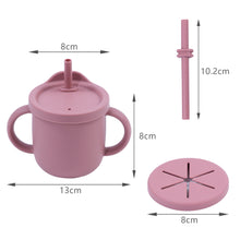 Load image into Gallery viewer, Baby Multifunction Silicone Training Cup
