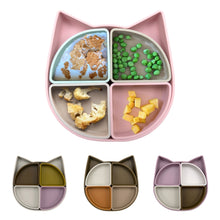 Load image into Gallery viewer, Baby Rubber Relief Suction Cat Plate
