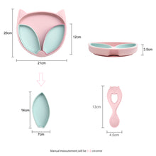 Load image into Gallery viewer, Baby Divisible Suction Fox Plate
