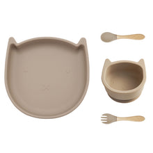 Load image into Gallery viewer, Baby Silicone Tableware 4pcs (Cat）
