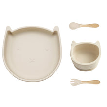 Load image into Gallery viewer, Baby Silicone Tableware 4pcs (Cat）
