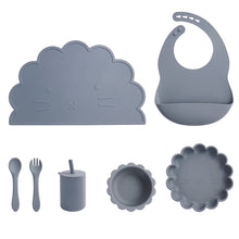 Load image into Gallery viewer, Baby Bibs &amp; Tableware Set
