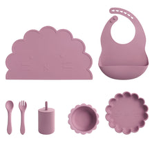 Load image into Gallery viewer, Baby Bibs &amp; Tableware Set
